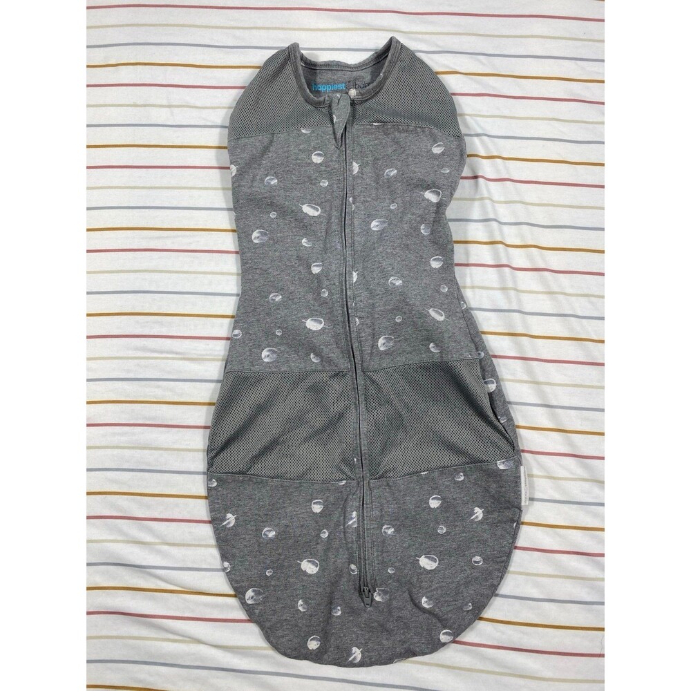 Happiest Baby Sleepea 5-Second Swaddle Gray Moon Print Size M (3–6 Months) - Picture 2 of 5